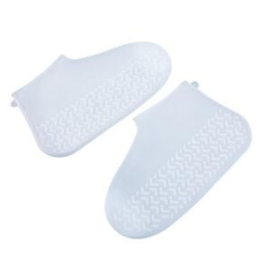 SRTfootcare Silikon Ayakkabı Kılıfı Kaymaz Su Kir Geçirmez Beyaz