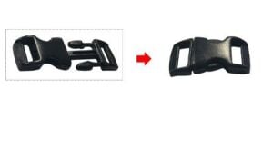 Parakord Bileklik İçin 3''8 Plastik Klips, Bileklik Kilidi 100 Adet