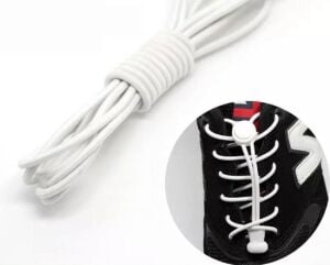 TOPTAN PLY Yuvarla Kilitli Akıllı Elastik Ayakkabı Bağcığı 100cm 25 Çift