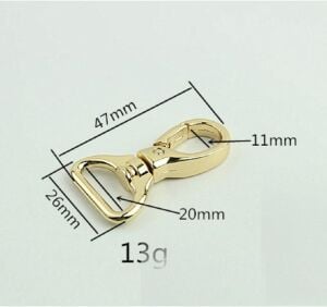 Lüx Çanta Ve Anahtarlık Kancası 2cm 2 Adet Deri El Aleti