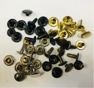 Perçin Rivet 75 no 12mm 25 Takım (Leathercraft, Deri Hobi)