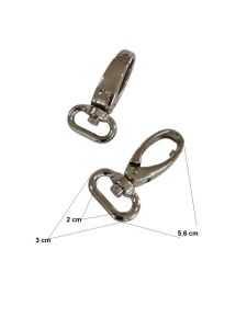 SRTfootcare Büyük Akrep Anahtarlık ve Çanta Kancası 2cm 2 Adet Deri El Aleti