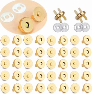 TOPTAN Çanta Mıknatısı 100 Adet 18mm Deri El Aleti