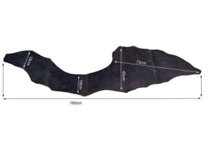 Koyu Kahverengi Efekt Parça Crazy Deri 0,8-1 mm Arası 44 Desi