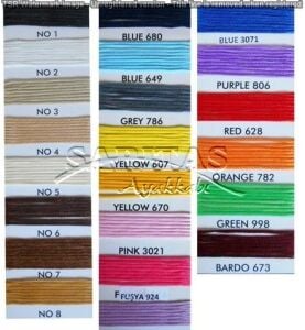 SRTfootcare Deri El Dikişi İçin Mumlu İplik 1 Mm 500mt Kırmızı 628