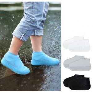 SRTfootcare Silikon Ayakkabı Kılıfı Kaymaz Su Kir Geçirmez Siyah