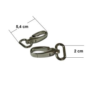 SRTfootcare Orta Boy Akrep Anahtarlık ve Çanta Kancası 2cm 2 Adet Deri El Aleti