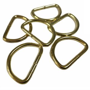 D Metal Halka, Çanta Sapı İçin D Halka 5 Adet Altın Sarı 3 cm