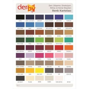Derby Deri Mont Boyası Ve BS-FIX  Yarı Parlak Sabitleme Cilası | 100 Gr Set Açık Gri