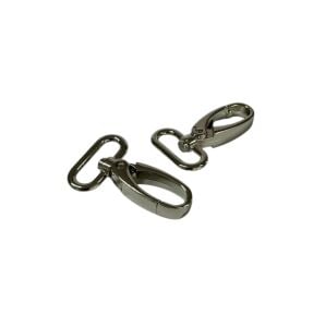 SRTfootcare Orta Boy Akrep Anahtarlıkve Çanta Kancası 2,5cm 2 Adet Deri El Aleti Nikel