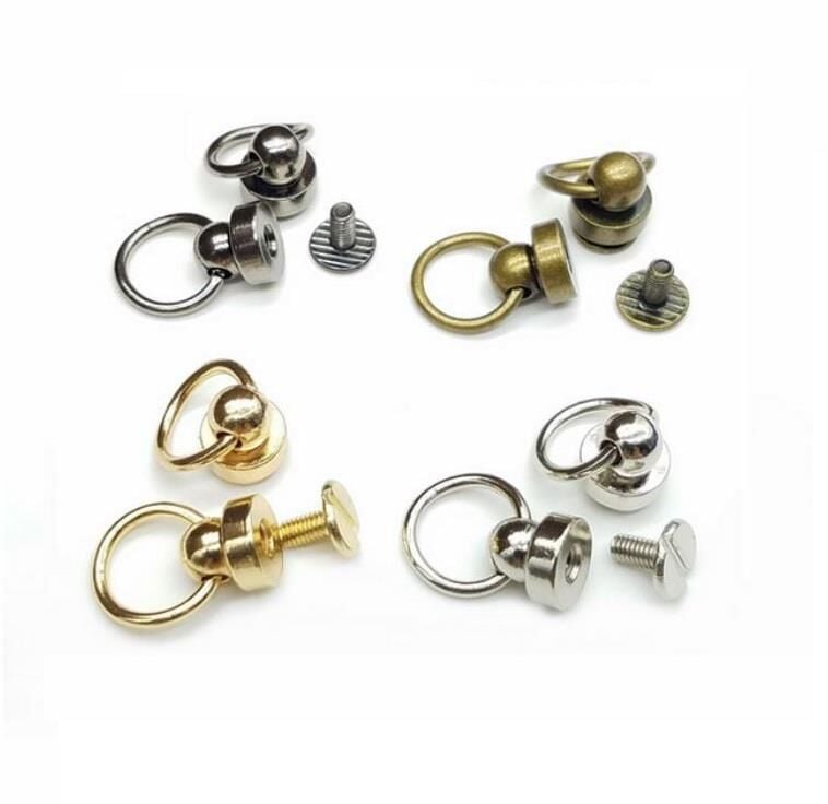 Halkalı Bekçi Aksesuar, Vidalı Halkalı Perçin 5 Adet Deri El Aletleri