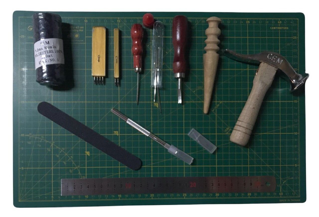 12 Parça Deri Zanaat Hobi Başlangıç Seti 1