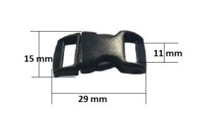 Parakord Bileklik İçin 3''8 Plastik Klips, Bileklik Kilidi 100 Adet