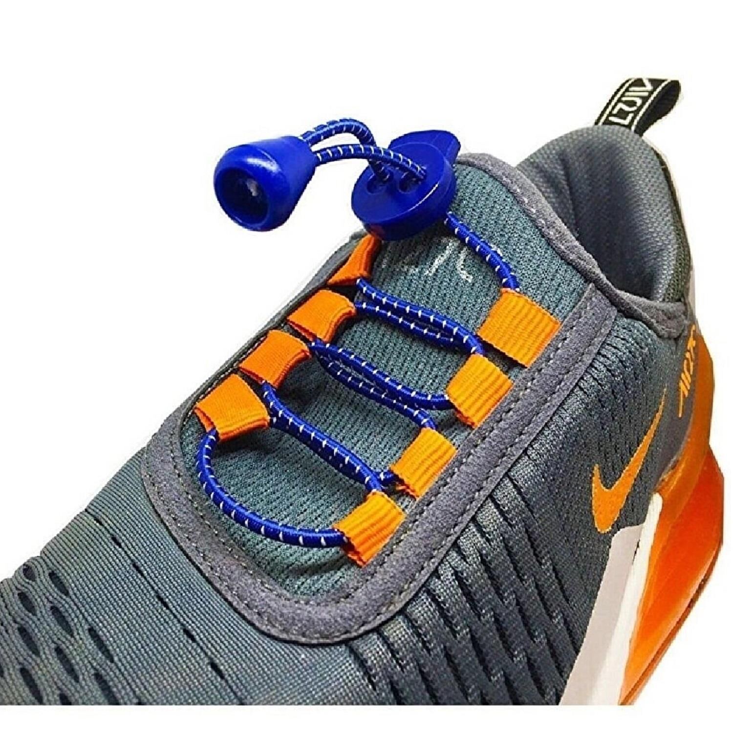 SRTfootcare Lcy Kırçırlı Yuvarlak Kilitli Elastik Bağcık 100 Cm Lacivert
