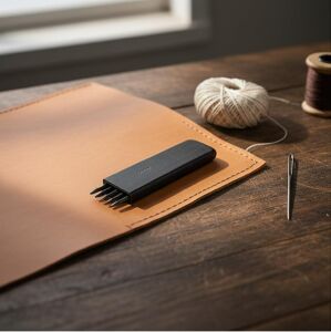 Elde Vurma Deri Dikiş Yeri Zımbası Çok Delikli 4 mm Aralık 5 li