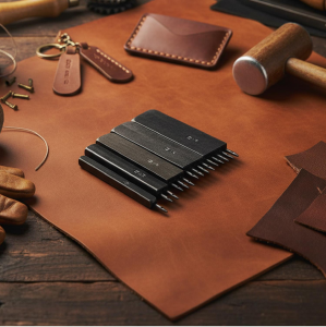 Elde Vurma Deri Dikiş Yeri Zımbası Çok Delikli 5 mm Aralık Deri El Aleti