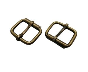 Makaralı Dilli Ayar Tokası 2,5 cm 2 Adet (Leathercraft, Deri Hobi) Antik Silme