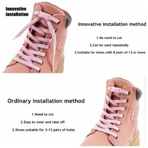 TOPTAN SRTfootcare TakBırak Yeni Nesil Kilitli Elastik Ayakkabı Bağcığı, Tak Bırak Akıllı Lastik Bağcık 25 Çift