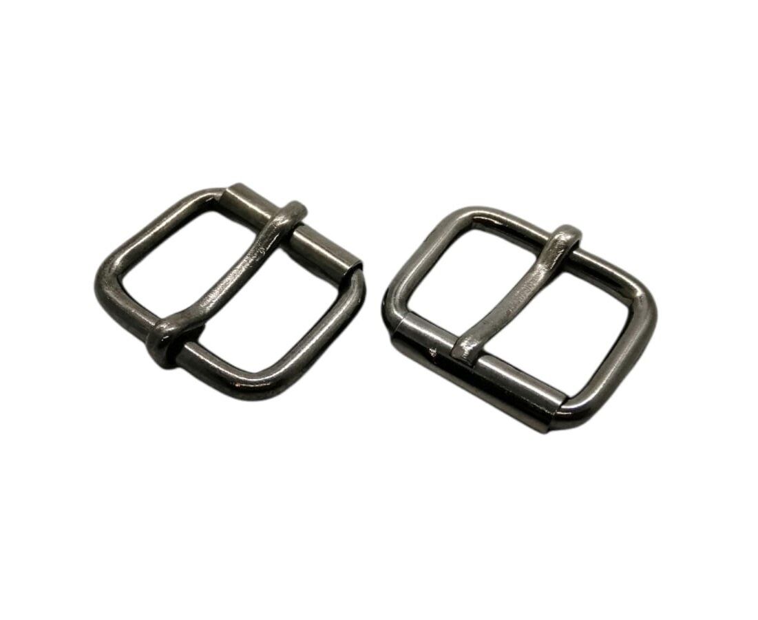 Makaralı Dilli Ayar Tokası 2,5 cm 2 Adet (Leathercraft, Deri Hobi) Siyah Nikel