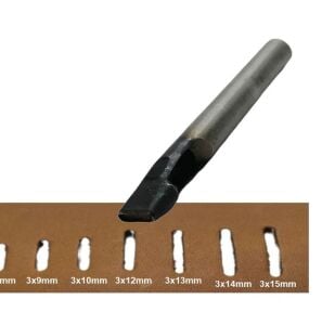 Elde Vurma Yassı Deri Delik Zımbası, Kemer Delik Zımbası 3 mm