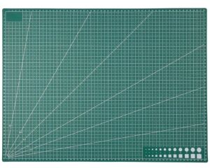 A2: 60*45 cm Yeşil Kesim Lastiği / Kesme Matı Çift Taraflı Deri El Aleti