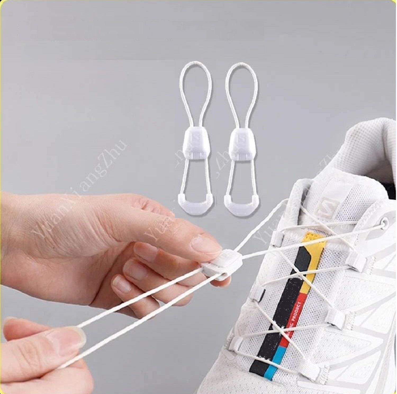 5281 SRTfootcare Salomon Model Akıllı Kilitli Outdoor Ayakkabı Bağcığı 120cm 1 Çift Beyaz