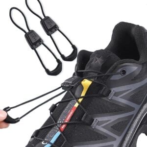 5281 SRTfootcare Salomon Model Akıllı Kilitli Outdoor Ayakkabı Bağcığı 120cm 1 Çift Siyah