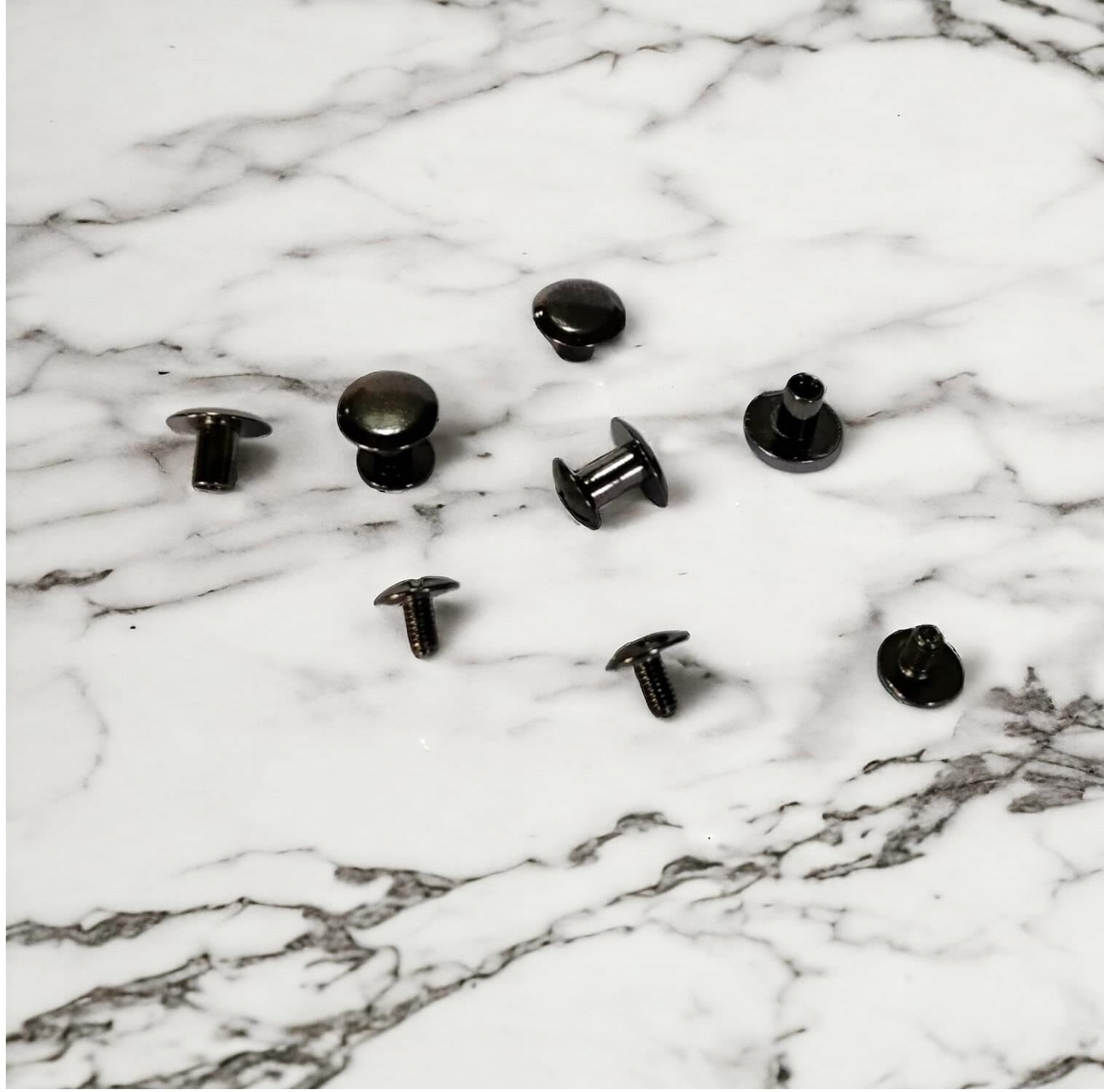 Kemer Vidası 5 Adet Siyah Nikel