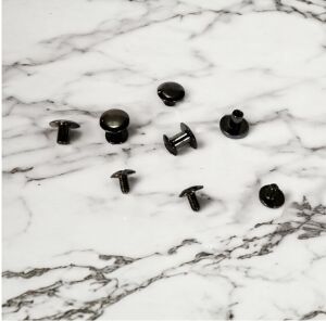 Kemer Vidası 5 Adet Siyah Nikel