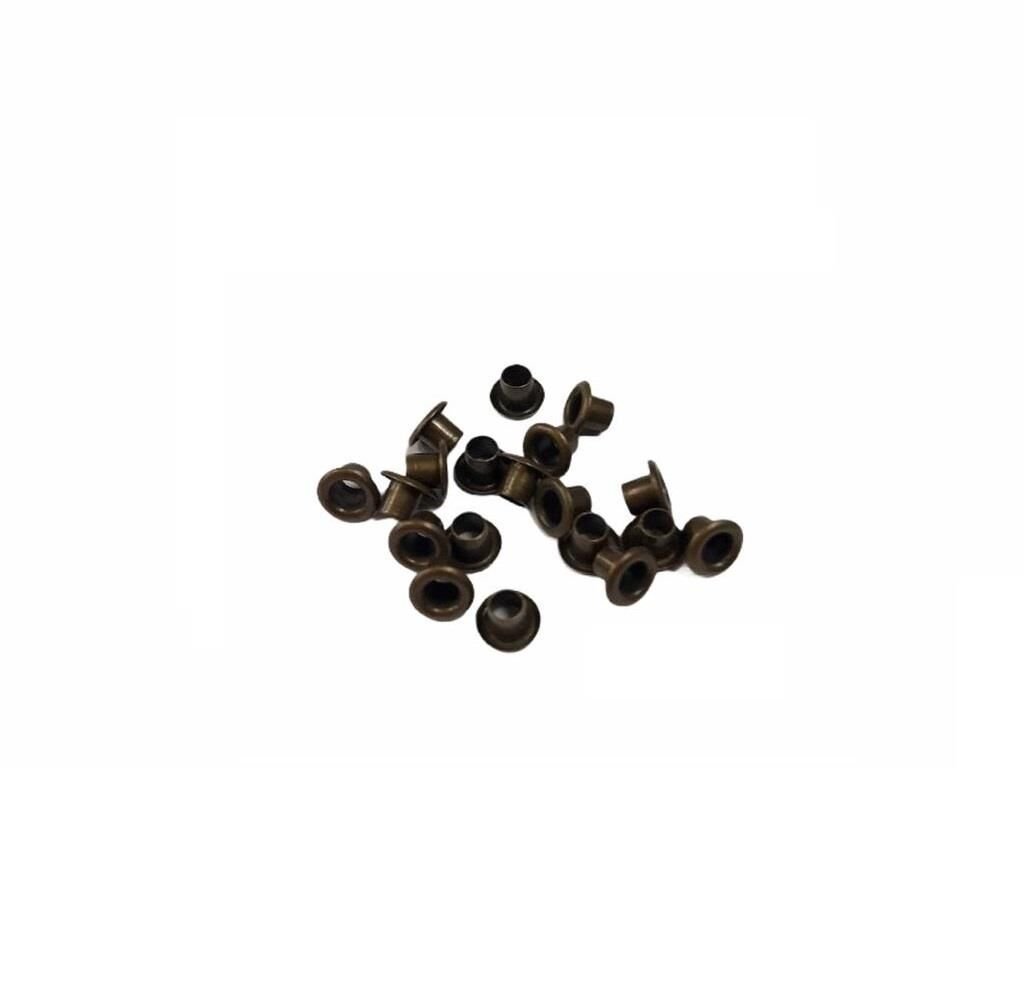 TOPTAN Kuşgözü 25x35 no 4mm 5000 Adet (Alt Pul Dahil Değildir) Antik Kahve