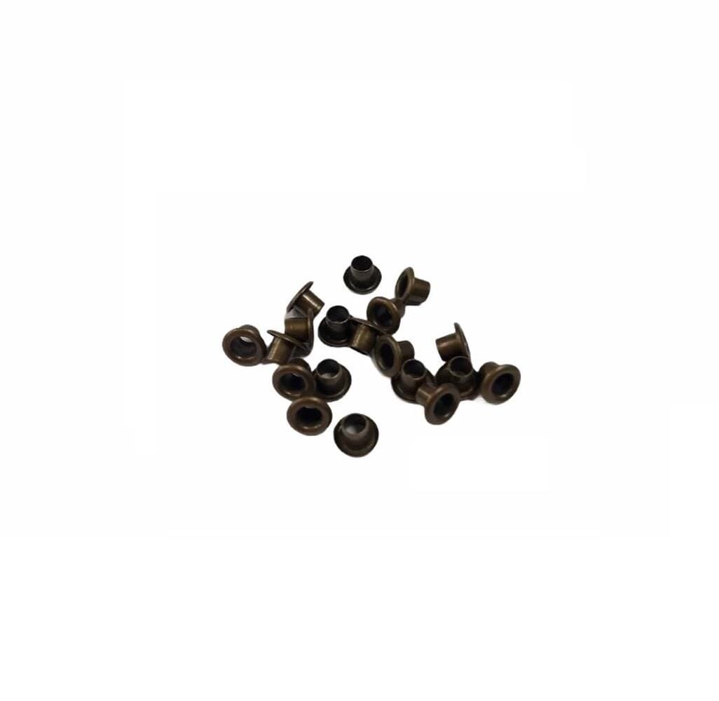 TOPTAN Kuşgözü 25x35 no 4mm 5000 Adet (Alt Pul Dahil Değildir) Antik Kahve