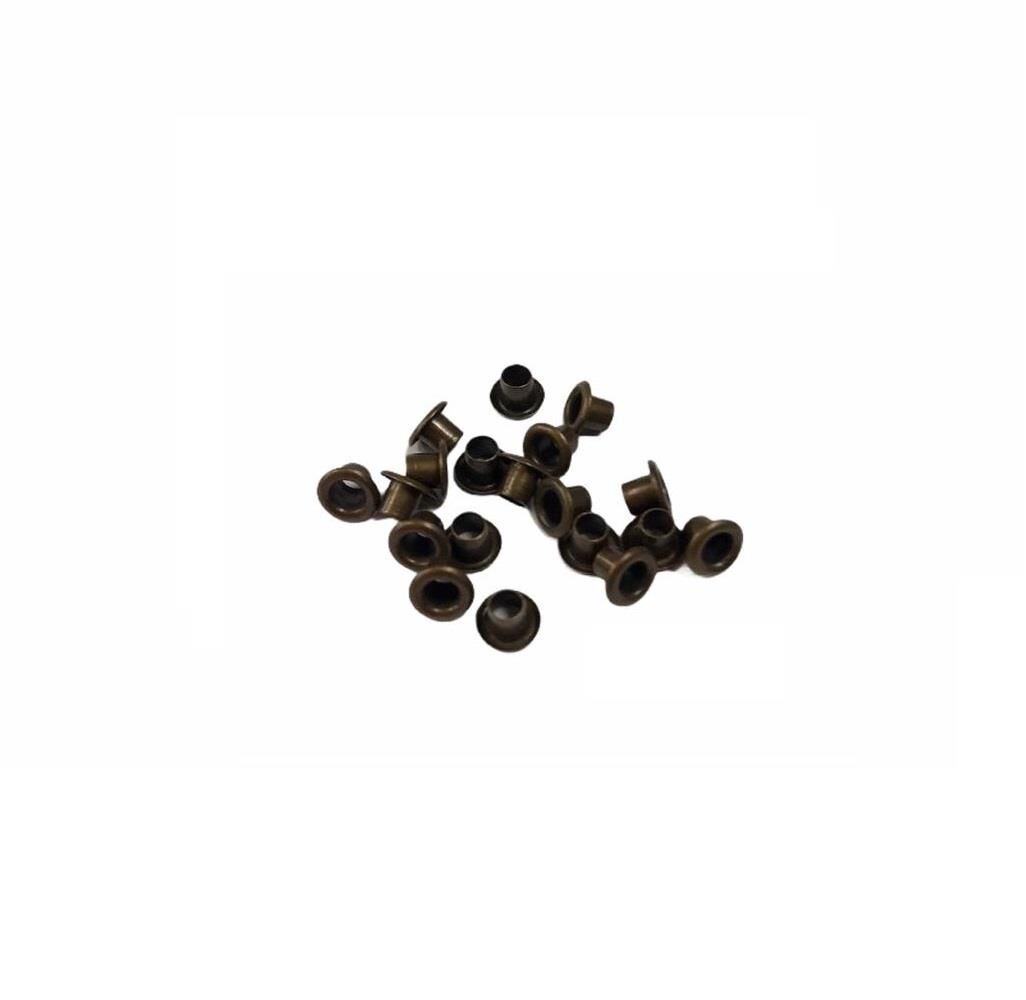 TOPTAN Kuşgözü 25x35 no 4mm 5000 Adet (Alt Pul Dahil Değildir) Antik Kahve