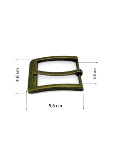 Kemer Tokası 3,5 cm Antik Renk 1 Adet (Leathercraft, Deri Hobi)