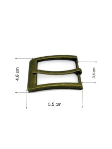 Kemer Tokası 3,5 cm Antik Renk 1 Adet (Leathercraft, Deri Hobi)