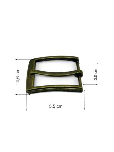 Kemer Tokası 3,5 cm Antik Renk 1 Adet (Leathercraft, Deri Hobi)
