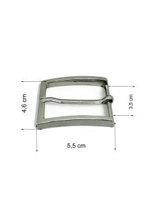 Kemer Tokası 3,5 cm Nikel Renk 1 Adet (Leathercraft, Deri Hobi)