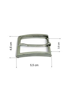 Kemer Tokası 3,5 cm Nikel Renk 1 Adet (Leathercraft, Deri Hobi)