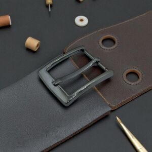 Kemer Tokası 3,5 cm Siyah Nikel Renk 1 Adet (Leathercraft, Deri Hobi)