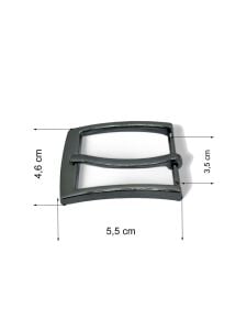 Kemer Tokası 3,5 cm Siyah Nikel Renk 1 Adet (Leathercraft, Deri Hobi)