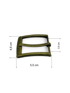 Kemer Tokası 3,5 cm Antik Renk 1 Adet (Leathercraft, Deri Hobi)