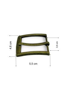 Kemer Tokası 3,5 cm Antik Renk 1 Adet (Leathercraft, Deri Hobi)