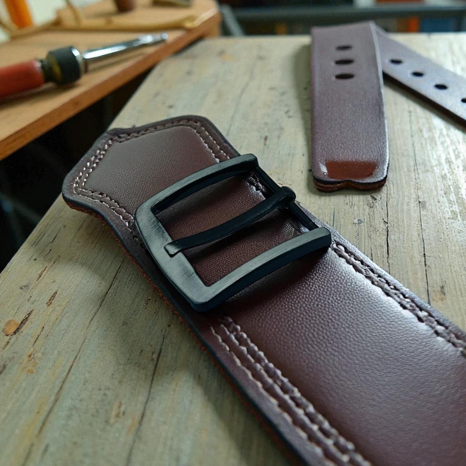 Kemer Tokası 3,8 cm Siyah Silme 1 Adet