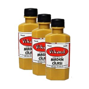Vikaul Maden Cilası, Metal Parlatıcı 100ml 3 Adet