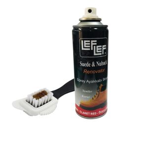 Leflef Süet, Nubuk Sprey Boya + 4 Yönlü Süet nubuk Fırçası Deve Tüyü