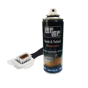 Leflef Süet, Nubuk Sprey Boya + 4 Yönlü Süet nubuk Fırçası Deve Tüyü
