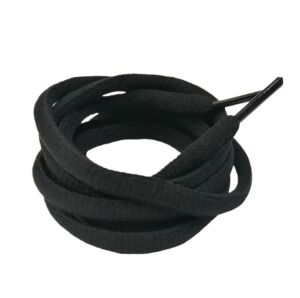 Spor Ayakkabı Bağı K142 120cm Muz Bağcık 1 Çift Siyah