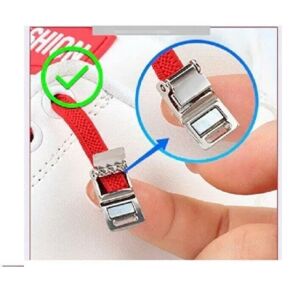 TOPTAN Mıknatıslı NİKEL KAPAMALI Elastik Yassı Bağcık 100 cm 25 Çift