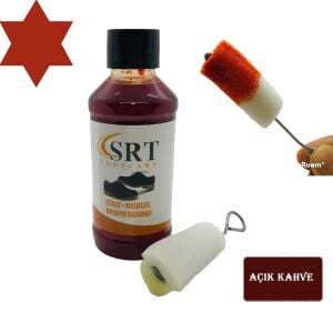 TOPTAN SRTfootcare Süet Nubuk Likit Ayakkabı Bakım Boyası 110 Gr 12 Adet Bordo