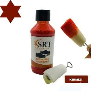 TOPTAN SRTfootcare Süet Nubuk Likit Ayakkabı Bakım Boyası 110 Gr 12 Adet Bordo
