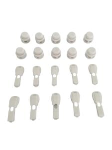 Bağcık İçin Buton Model Akıllı Kilitl Mekanizması 5 Çift - 20 Parça